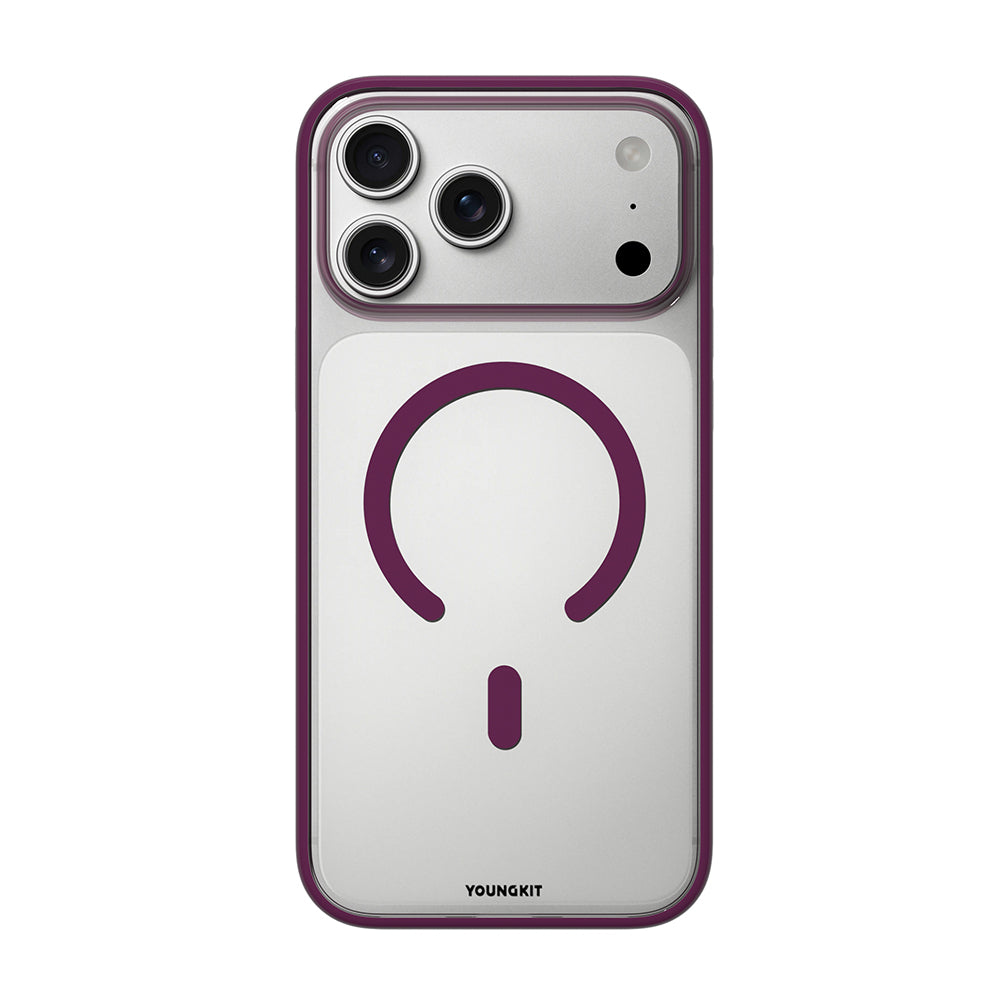 __vg|Bordo|1|6942288496523-02|Apple iPhone 17 Pro Max Kılıf MagSafe Şarj Özellikli Youngkit High Definition Serisi Kapak