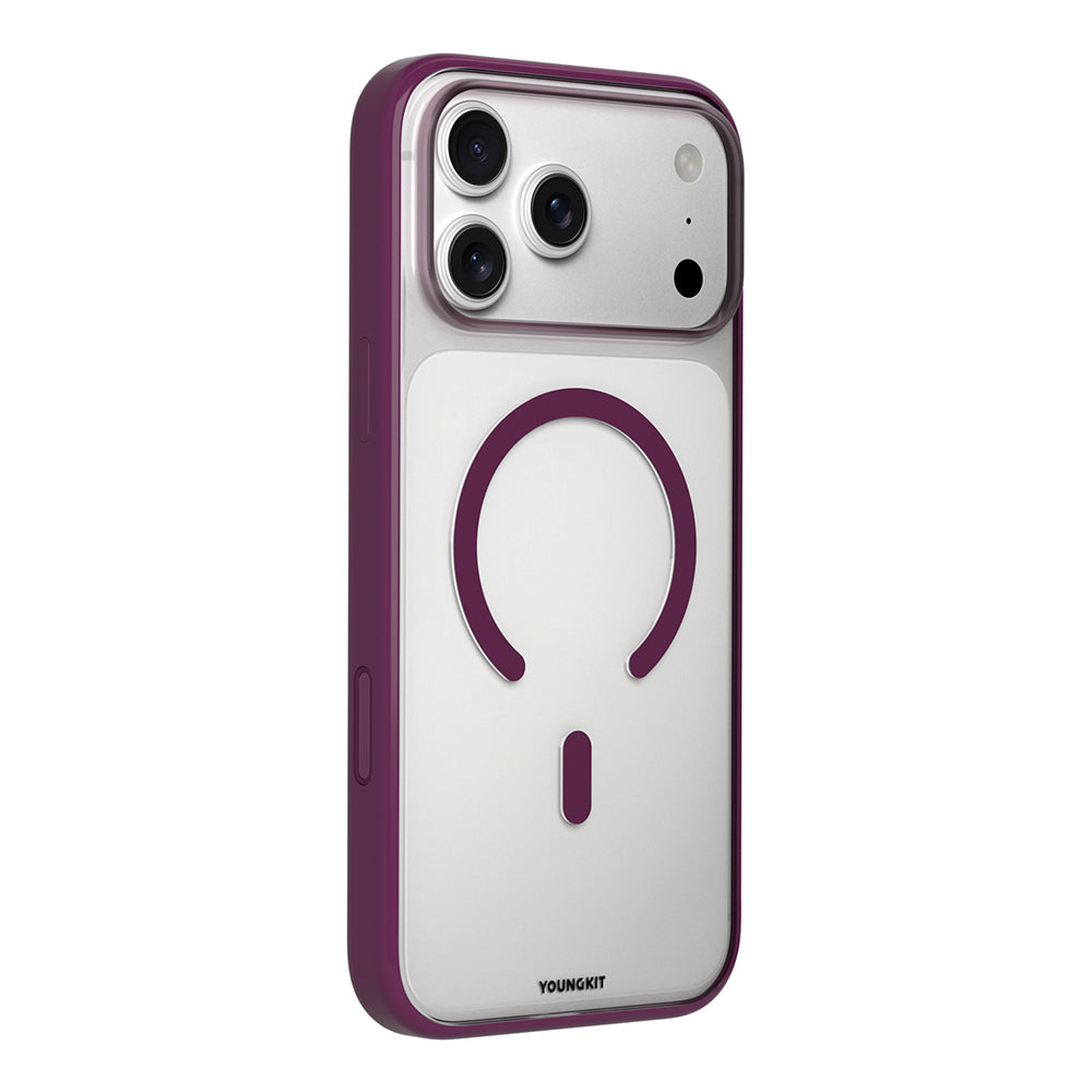 __vg|Bordo|2|6942288496523-03|Apple iPhone 17 Pro Max Kılıf MagSafe Şarj Özellikli Youngkit High Definition Serisi Kapak