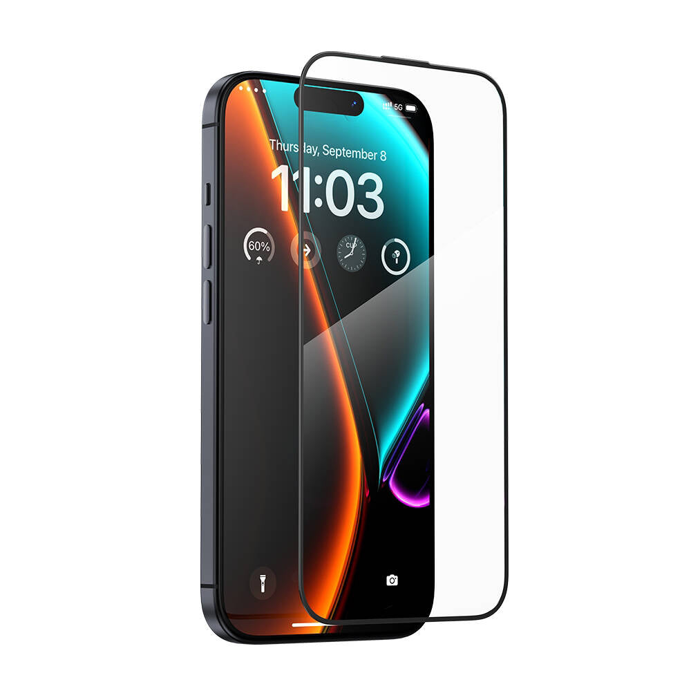__vg|Siyah|0|6948005901936-01|Apple iPhone 14 Pro Max Benks Glass Warrior HD Cam Ekran Koruyucu + Kolay Uygulama Aparatlı