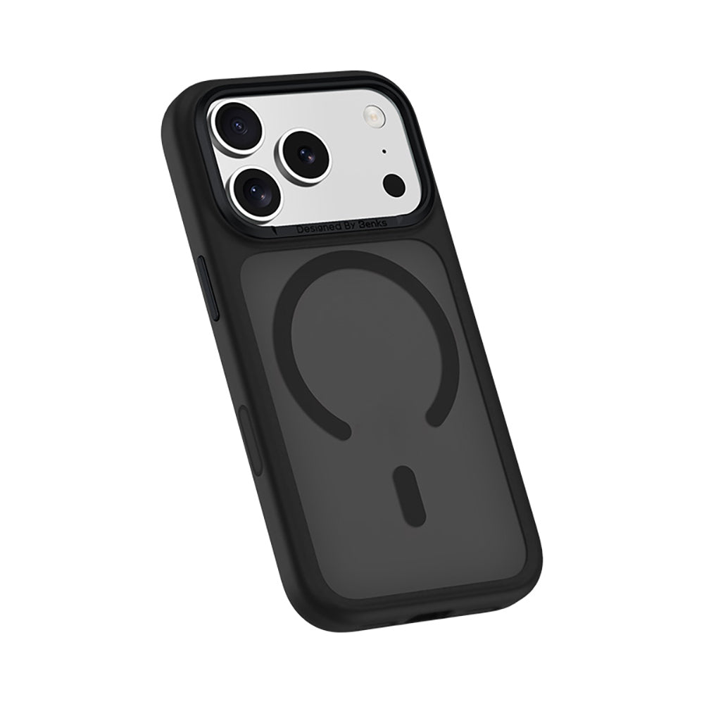 __vg|Siyah|7|6948005956929-08|Apple iPhone 17 Pro Max Kılıf MagSafe Şarj Özellikli Benks Mist C-Magnet Yeni Seri Kapak