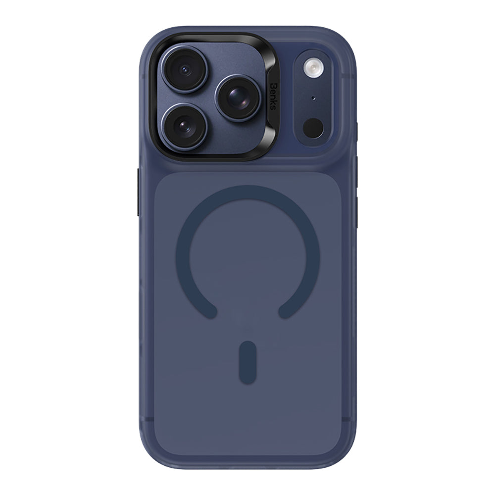 __vg|Mavi|0|6948005959197-01|Apple iPhone 17 Pro Max Kılıf MagSafe Şarj Özellikli Benks C-Magnet Lucid Armor Kapak