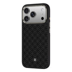 __vg|Siyah|0|6948005961428-01|Apple iPhone 17 Pro Max Kılıf MagSafe Şarj Özellikli Benks ArmorPro ArmorGrid Serisi Kevlar Karbon Kapak