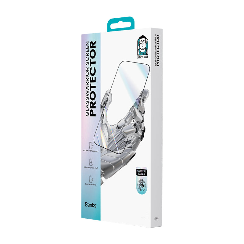 __vg|Şeffaf|12|6948005961763-13|Apple iPhone 17 Pro Max Benks Glass Warrior HD 0.3mm Cam Ekran Koruyucu + Kolay Uygulama Aparatlı