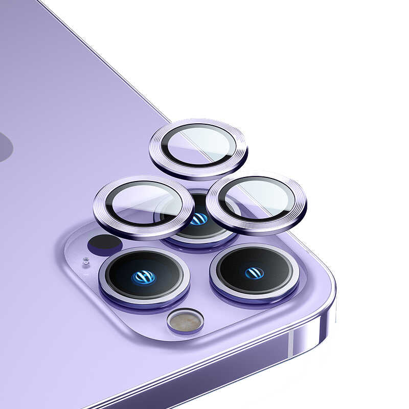 __vg|Mor|0|6948005984618-01|Apple iPhone 14 Pro Max Benks New KR Kamera Lens Koruyucu