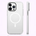 __vg|Beyaz|0|6948005988579-01|Apple iPhone 14 Pro Max Kılıf MagSafe Şarj Özellikli Mat Arka Yüzey Benks Drop Resistance Kapak
