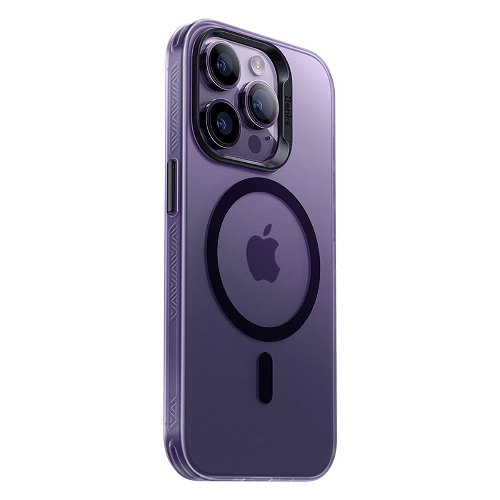 __vg|Derin Mor|0|6948005990473-01|Apple iPhone 14 Pro Max Kılıf MagSafe Şarj Özellikli Benks Lucid Armor Kapak