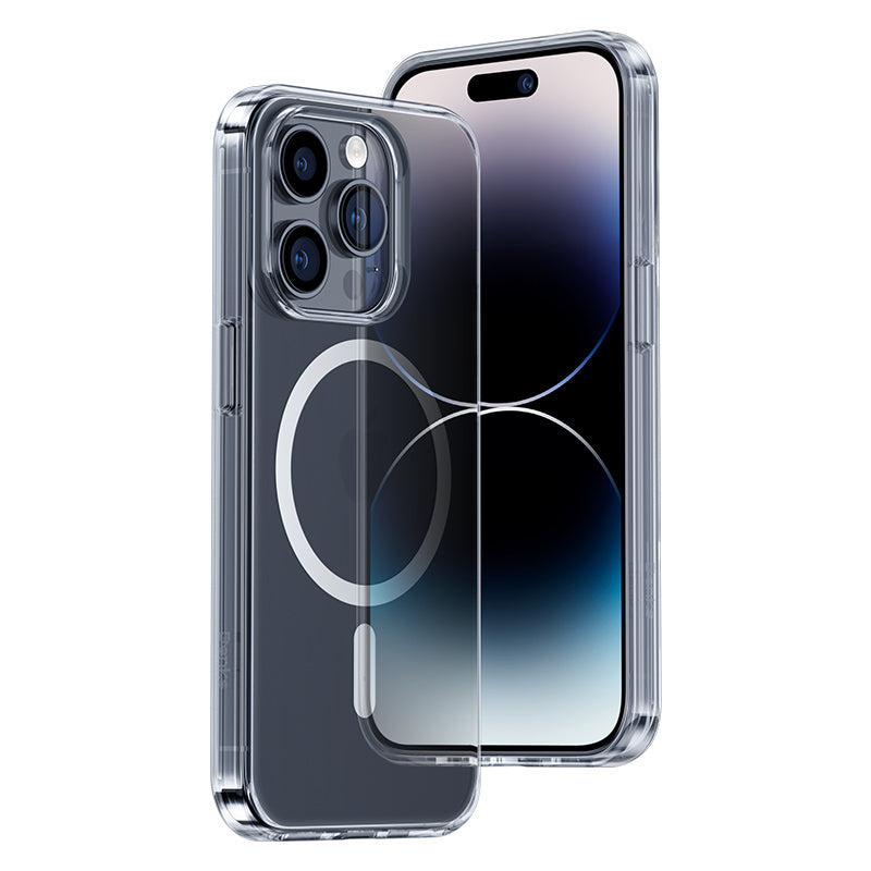 __vg|Renksiz|0|6948005991562-01|Apple iPhone 14 Pro Max Kılıf Wireless Şarj Destekli Benks Yeni Magnetik Crystal PC Kapak
