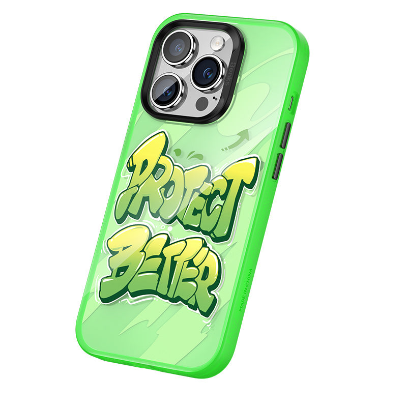 __vg|Yeşil|0|6948005992408-01|Apple iPhone 14 Pro Max Kılıf Airbagli TPU Yazı Temalı Benks Dynamic New Kapak