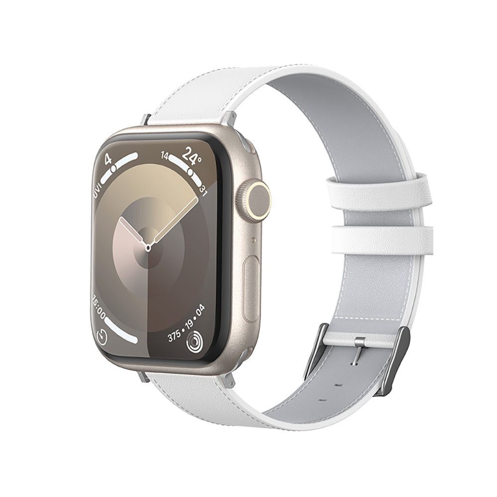 __vg|Beyaz|0|6948005999209-01|Apple Watch 38mm Benks Vintage Genuine Leather Serisi Deri Kordon Strap Kayış