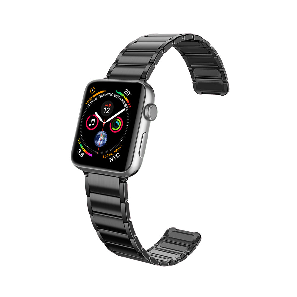 __vg|Siyah|0|6950941483223-01|Apple Watch 38mm Raptic Classic Serisi Magnetik Metal Kordon