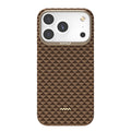 __vg|Kahverengi|0|6950941499507-01|Apple iPhone 17 Pro Max Kılıf MagSafe Şarj Özellikli Raptic Aramid Skin Origin Serisi Karbon Kapak