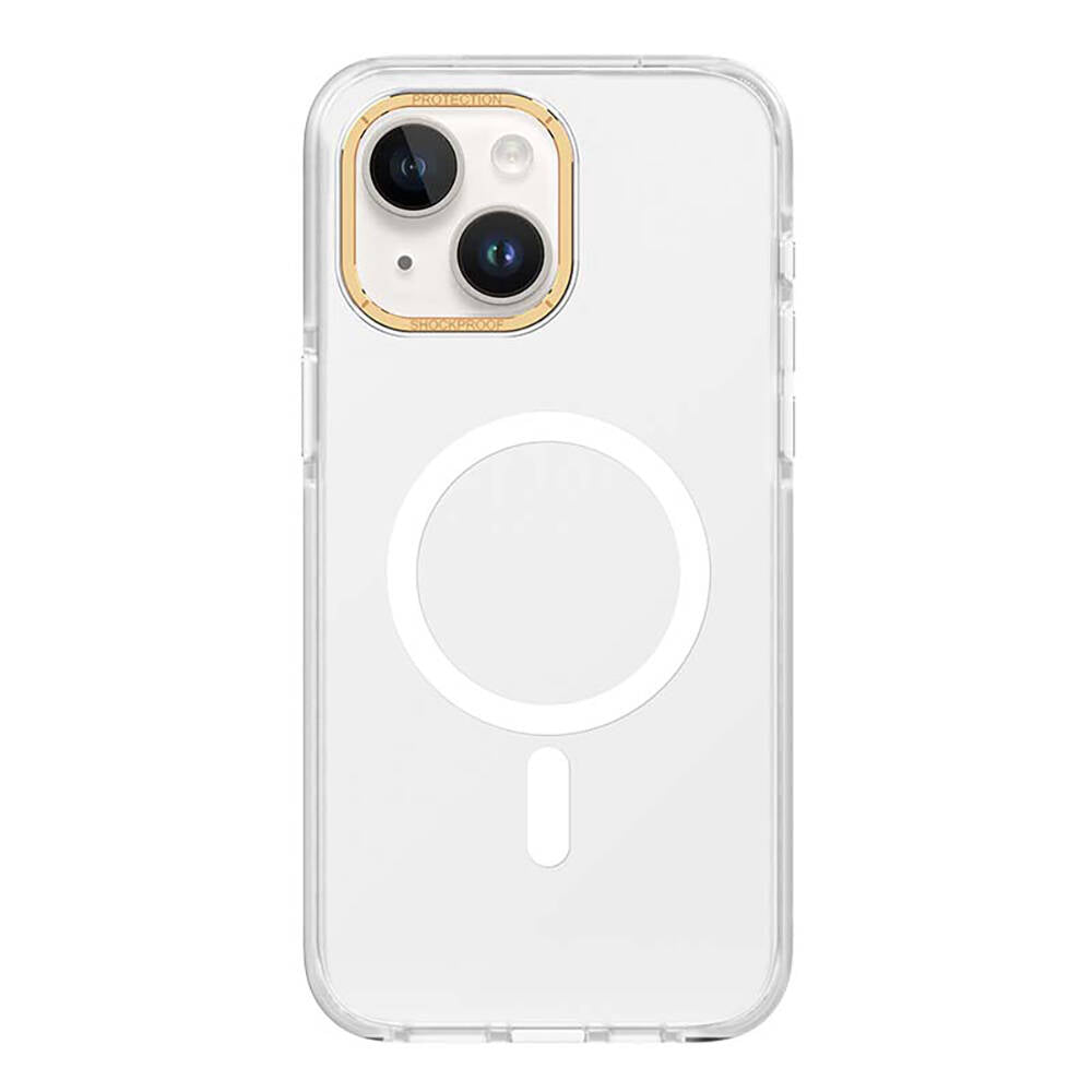 __vg|Beyaz|0|6955482523926-01|Apple iPhone 15 Plus Kılıf M-safe Şarj Özellikli Cam Arka Yüzey Recci Michelin Serisi Kapak