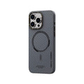 __vg|Gri|0|6955482524244-01|Apple iPhone 15 Pro Kılıf Recci Machinist Serisi M-safe Şarj Özellikli Magnetik Karbon Kapak