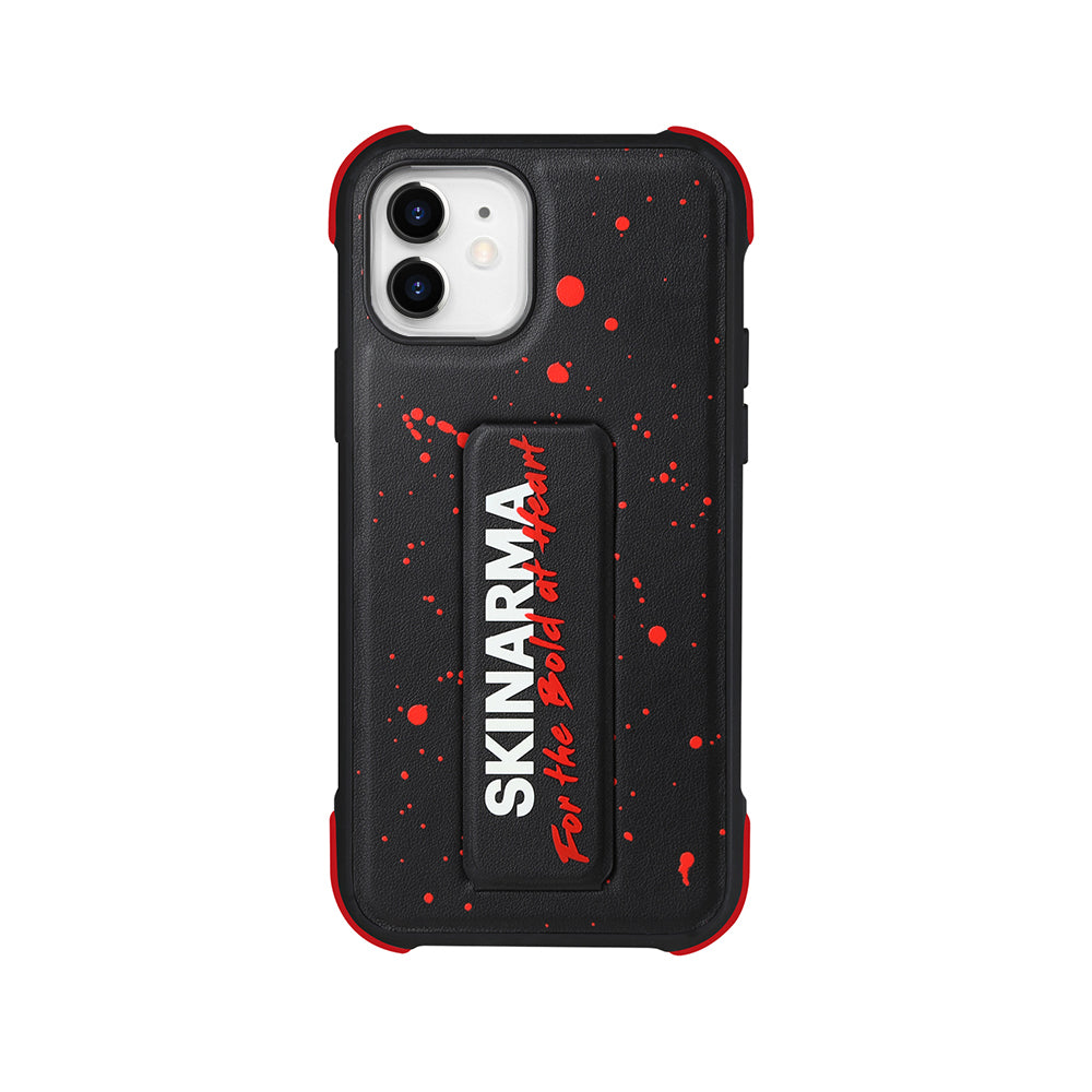 __vg|Kırmızı|0|6972926572470-01|Apple iPhone 12 Kılıf SkinArma Standlı Deri Görünümlü Funsha Kapak