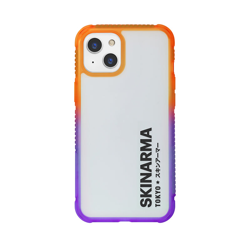 __vg|Mor-Turuncu|0|6972926574191-01|Apple iPhone 13 Kılıf Şeffaf Airbag Tasarımlı Skinarma Hade Kapak
