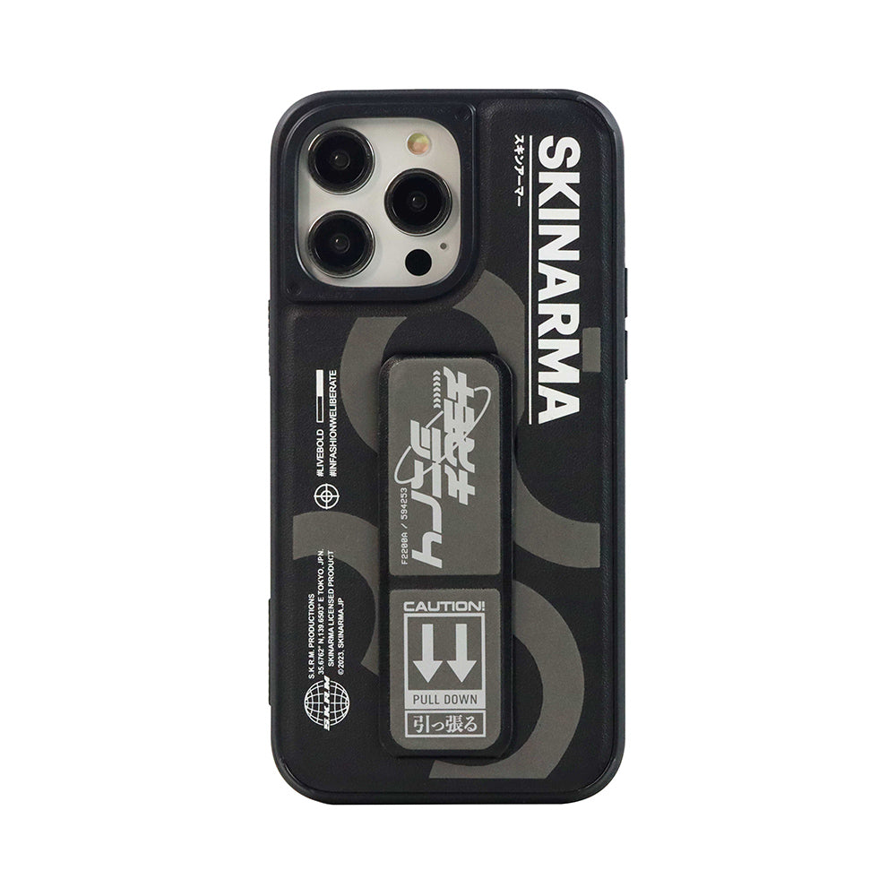 __vg|Gri|0|6972926576256-01|Apple iPhone 14 Pro Max Kılıf SkinArma Standlı Deri Görünümlü Bango Kapak
