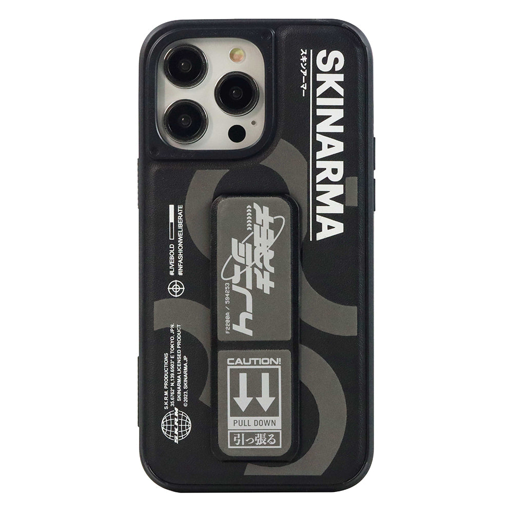 __vg|Gri|0|6972926576386-01|Apple iPhone 13 Kılıf Skinarma Standlı Deri Görünümlü Bango Kapak