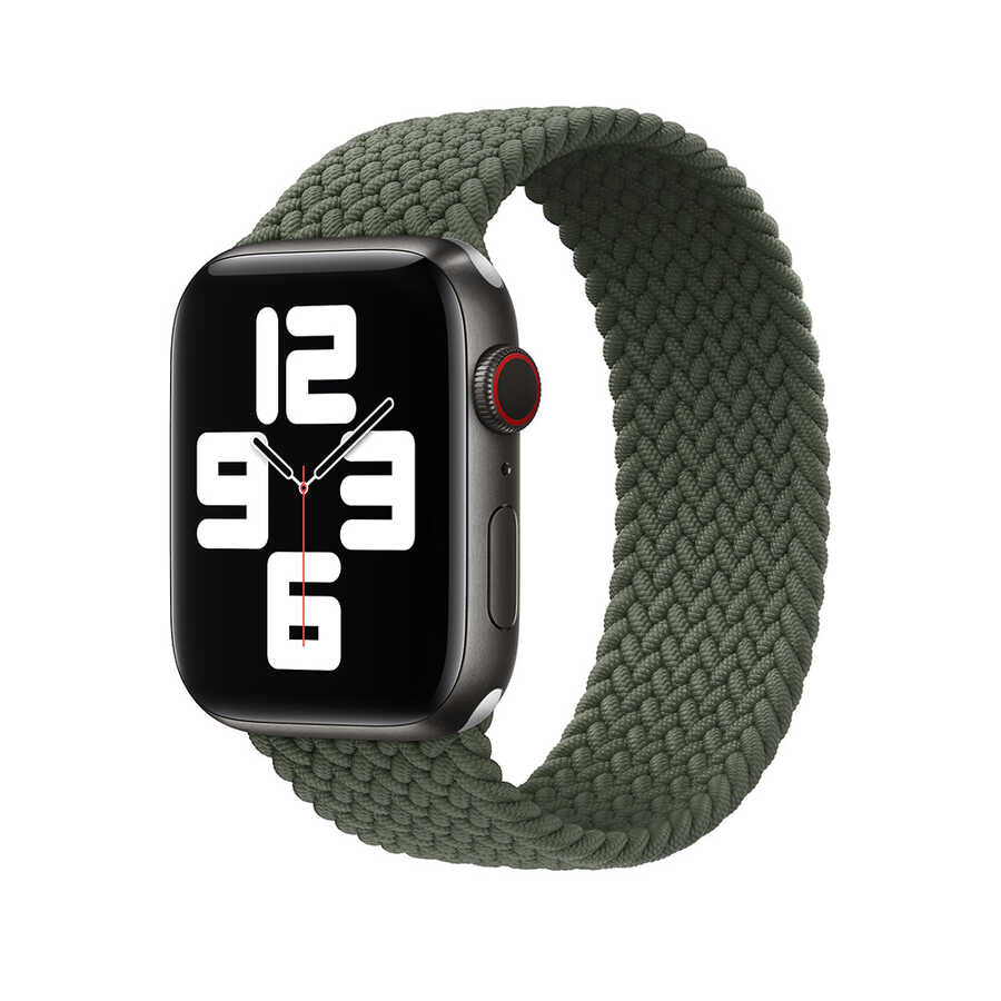 __vg|Yeşil|0|6973218936901-01|Apple Watch 42mm Wiwu Braided Solo Loop Large Kordon