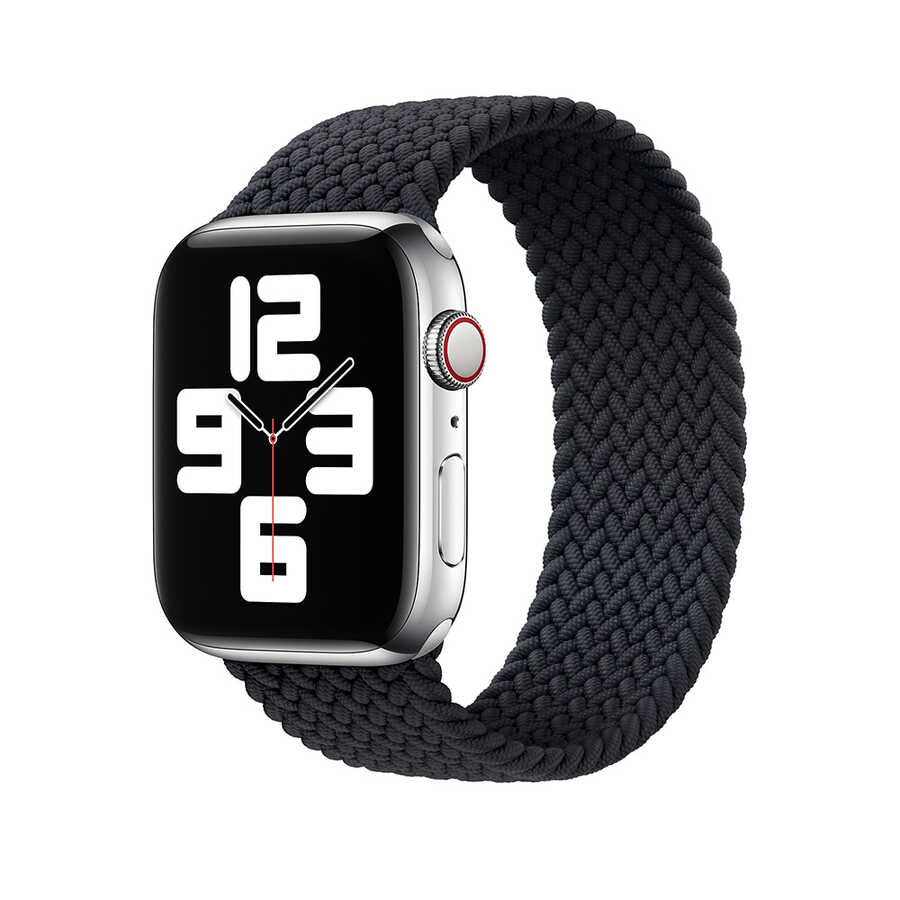 __vg|Siyah|0|6973218936925-01|Apple Watch 42mm Wiwu Braided Solo Loop Large Kordon