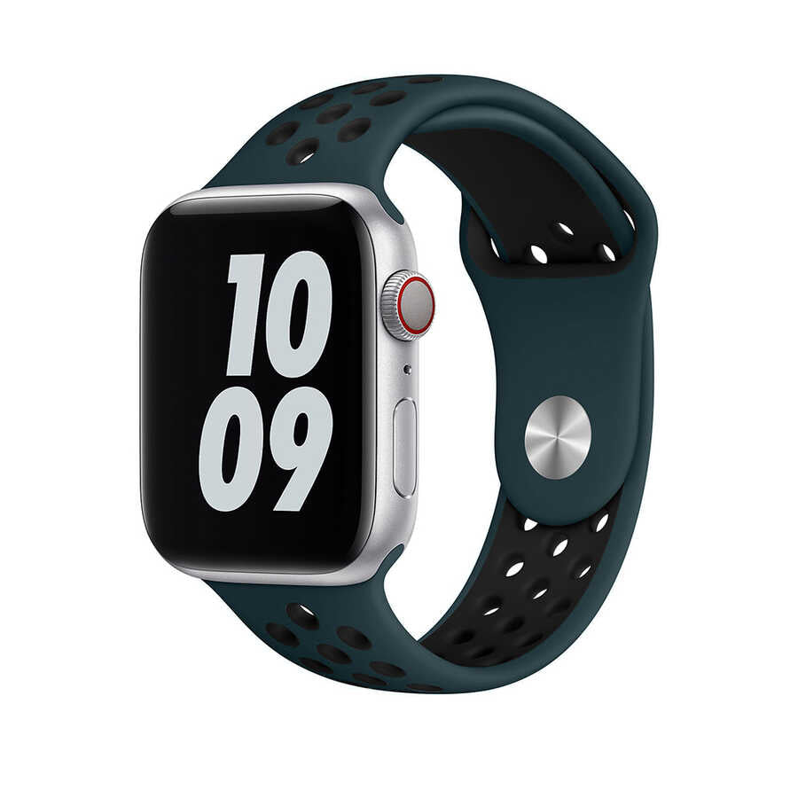 __vg|Mavi-Siyah|0|6973218937250-01|Apple Watch 38mm Wiwu Dual Color Sport Band Silikon Kordon
