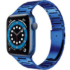 __vg|Mavi|0|6973218937700-01|Apple Watch 42mm Wiwu Ultra Thin Steel Belt Three Beads Metal Kordon