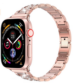 __vg|Rose Gold|0|6973218937724-01|Apple Watch 38mm Wiwu Three Beads Set Auger Metal Kordon