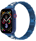 __vg|Mavi|0|6973218937748-01|Apple Watch 40mm Wiwu Three Beads Set Auger Metal Kordon