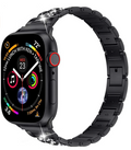 __vg|Siyah|0|6973218937779-01|Apple Watch 38mm Wiwu Three Beads Set Auger Metal Kordon