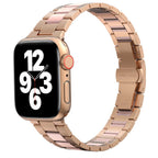 __vg|Pembe|0|6973218937847-01|Apple Watch 38mm Wiwu Resin Steel Belt Metal Kordon