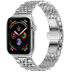 __vg|Gümüş|0|6973218937991-01|Apple Watch 44mm Wiwu Seven Beads Steel Belt Metal Kordon