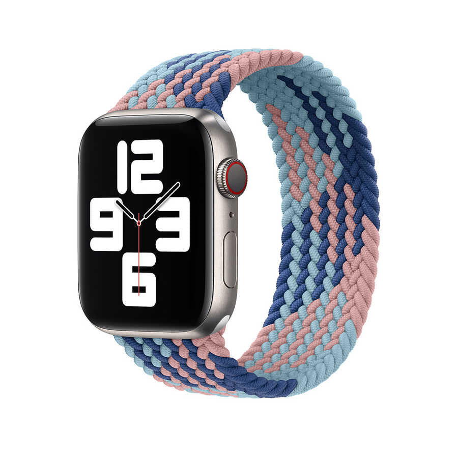 __vg|NO5|0|6973218938622-01|Apple Watch 38mm Wiwu Braided Solo Loop Contrast Color Small Kordon