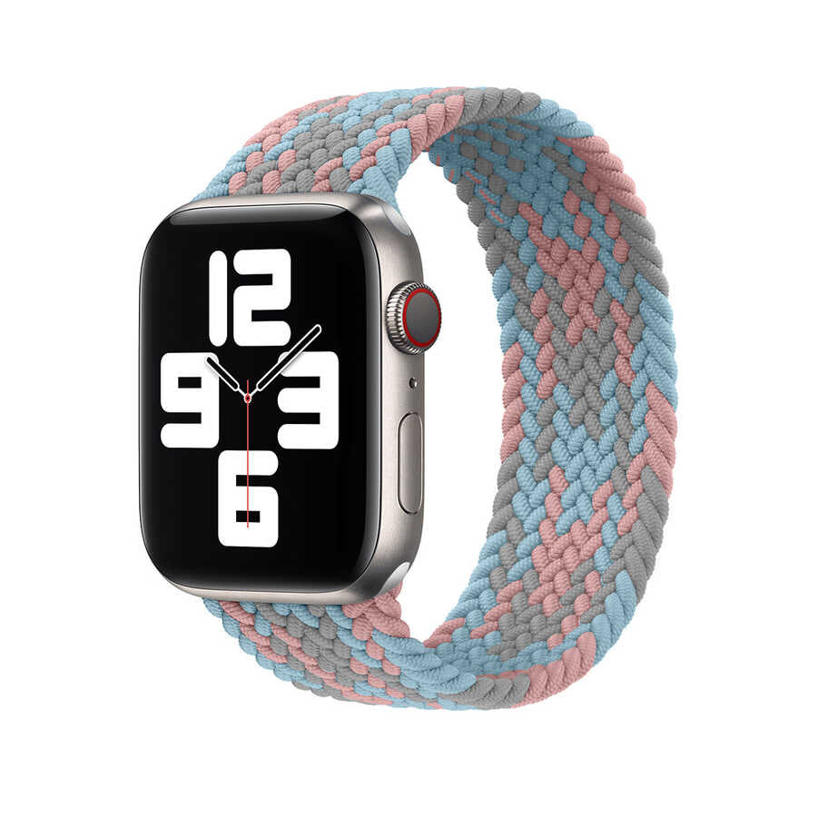 __vg|NO4|0|6973218938653-01|Apple Watch 38mm Wiwu Braided Solo Loop Contrast Color Small Kordon