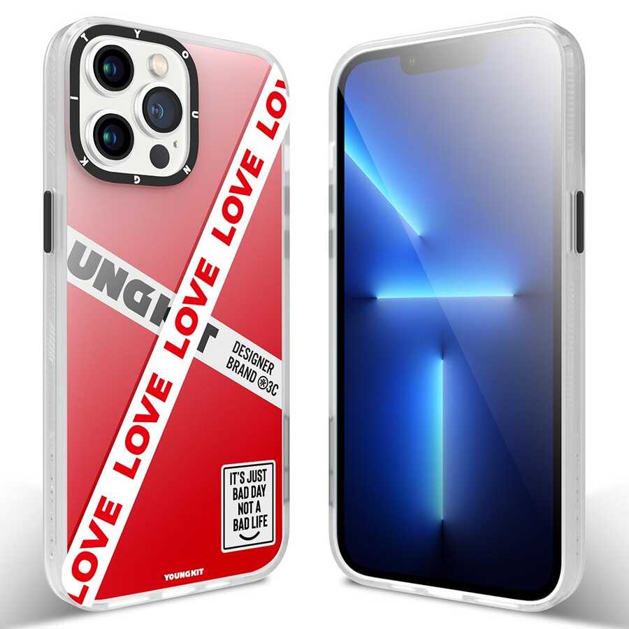__vg|Kırmızı|0|6974750880530-01|Apple iPhone 13 Pro Max Kılıf YoungKit Holiday Serisi Kapak