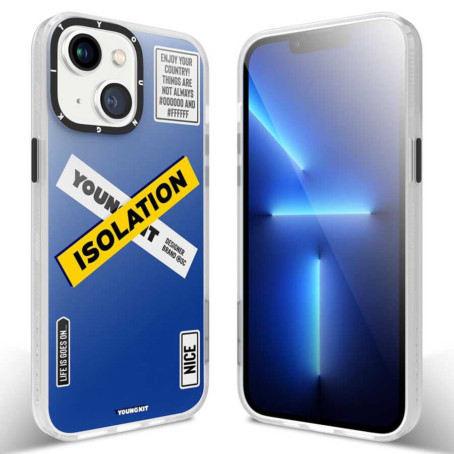 __vg|Mavi|0|6974750880578-01|Apple iPhone 13 Kılıf YoungKit Holiday Serisi Kapak