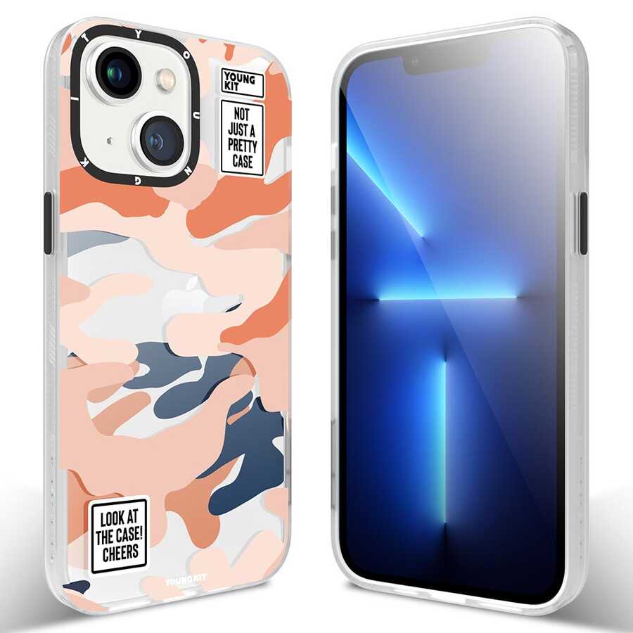 __vg|Kırmızı|0|6974750880875-01|Apple iPhone 13 Kılıf YoungKit Kamuflaj Serisi Kapak