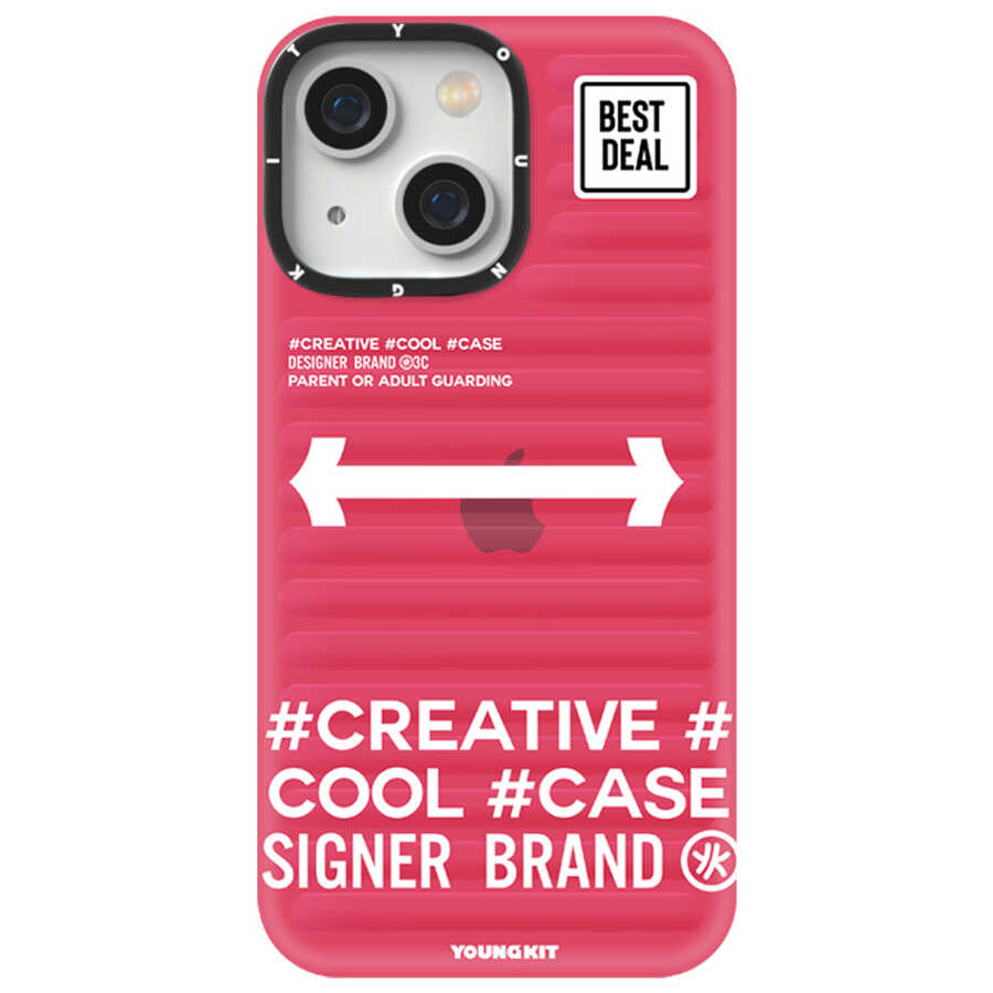 __vg|Pembe|0|6974750883159-01|Apple iPhone 13 Kılıf YoungKit Luggage FireFly Serisi Kapak