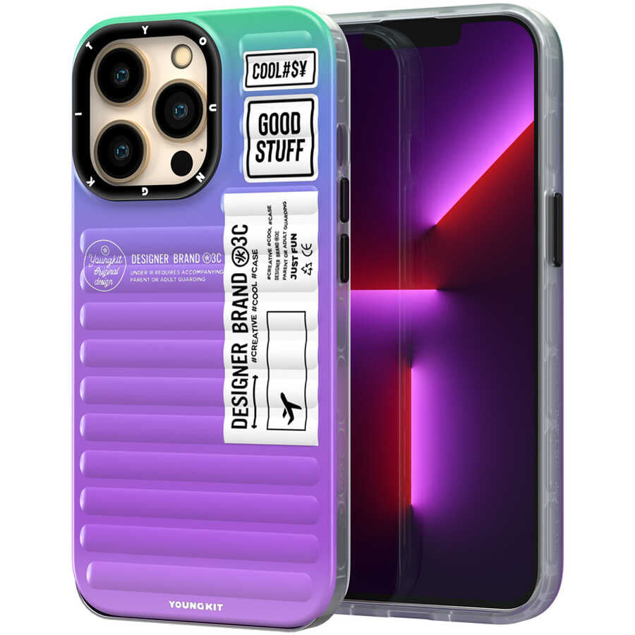 __vg|Mor|0|6974750883357-01|Apple iPhone 13 Pro Max Kılıf YoungKit The Secret Color Serisi Kapak