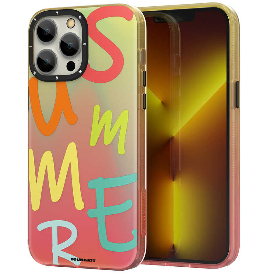 __vg|Turuncu|0|6974750883784-01|Apple iPhone 13 Pro Kılıf YoungKit Summer Serisi Kapak