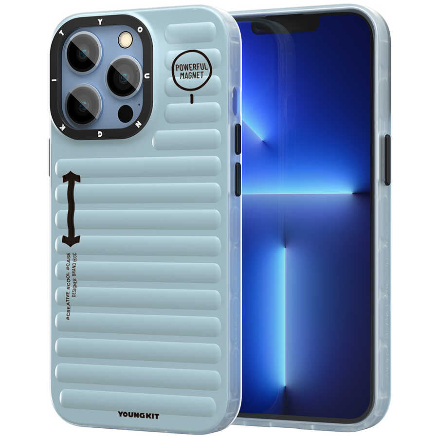 __vg|Mavi|0|6974750884088-01|Apple iPhone 13 Pro Kılıf YoungKit Plain Coloured Serisi Kapak