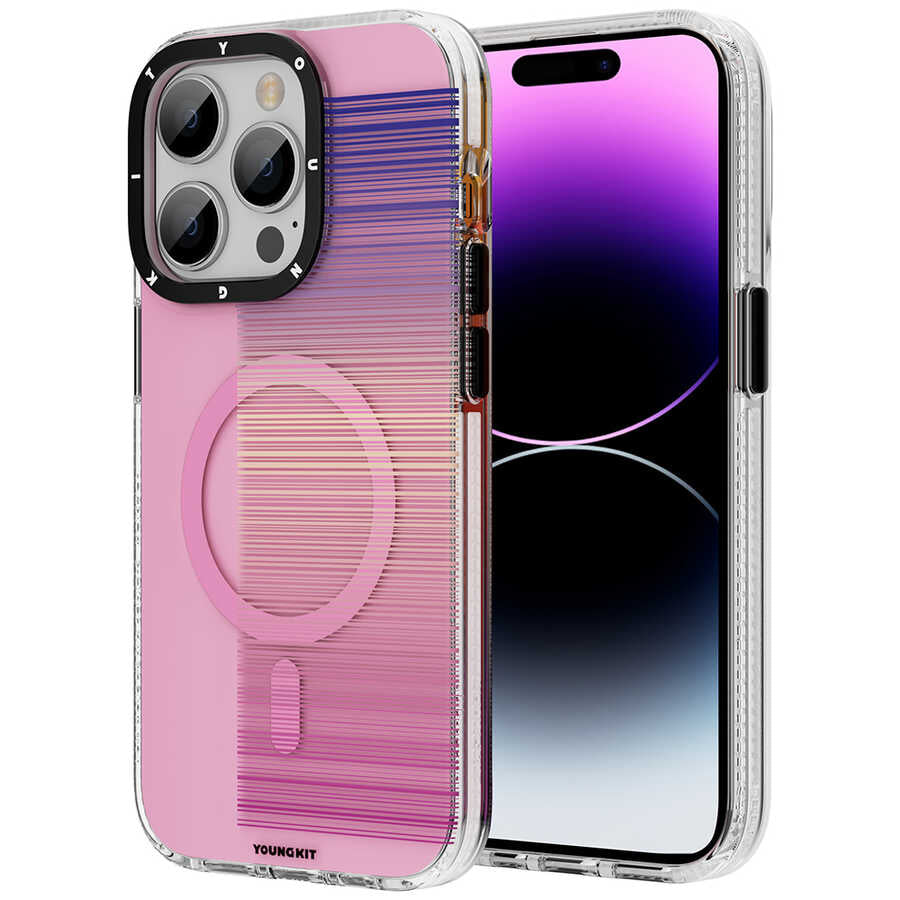 __vg|Pembe|0|6974750884422-01|Apple iPhone 14 Pro Max Kılıf MagSafe Şarj Özellikli Youngkit Pure Serisi Kapak