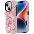 __vg|Kırmızı|0|6974750884538-01|Apple iPhone 14 Plus Kılıf MagSafe Şarj Özellikli Youngkit Water-Ink Serisi Kapak