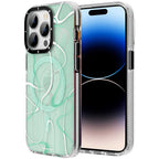 __vg|Yeşil|0|6974750884552-01|Apple iPhone 14 Pro Kılıf MagSafe Şarj Özellikli Youngkit Water-Ink Serisi Kapak