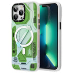 __vg|Yeşil|0|6974750885047-01|Apple iPhone 13 Pro Kılıf MagSafe Şarj Özellikli YoungKit Metaverse Serisi Kapak