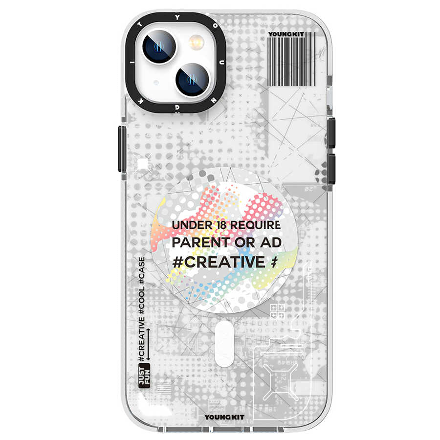 __vg|Beyaz|0|6974750885788-01|Apple iPhone 14 Plus Kılıf MagSafe Şarj Özellikli YoungKit Kamuflaj Serisi Kapak