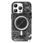 __vg|Siyah-Gri|0|6974750886594-01|Apple iPhone 14 Pro Max Kılıf MagSafe Şarj Özellikli YoungKit Technology Serisi Kapak