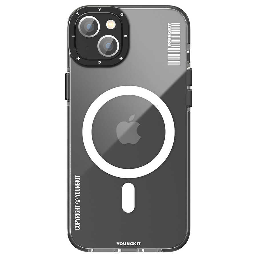 __vg|Siyah|0|6974750887270-01|Apple iPhone 14 Kılıf MagSafe Şarj Özellikli YoungKit Exquisite Serisi Kapak