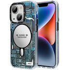 __vg|Mavi|0|6974750887768-01|Apple iPhone 13 Kılıf MagSafe Şarj Özellikli YoungKit Technology Serisi Kapak