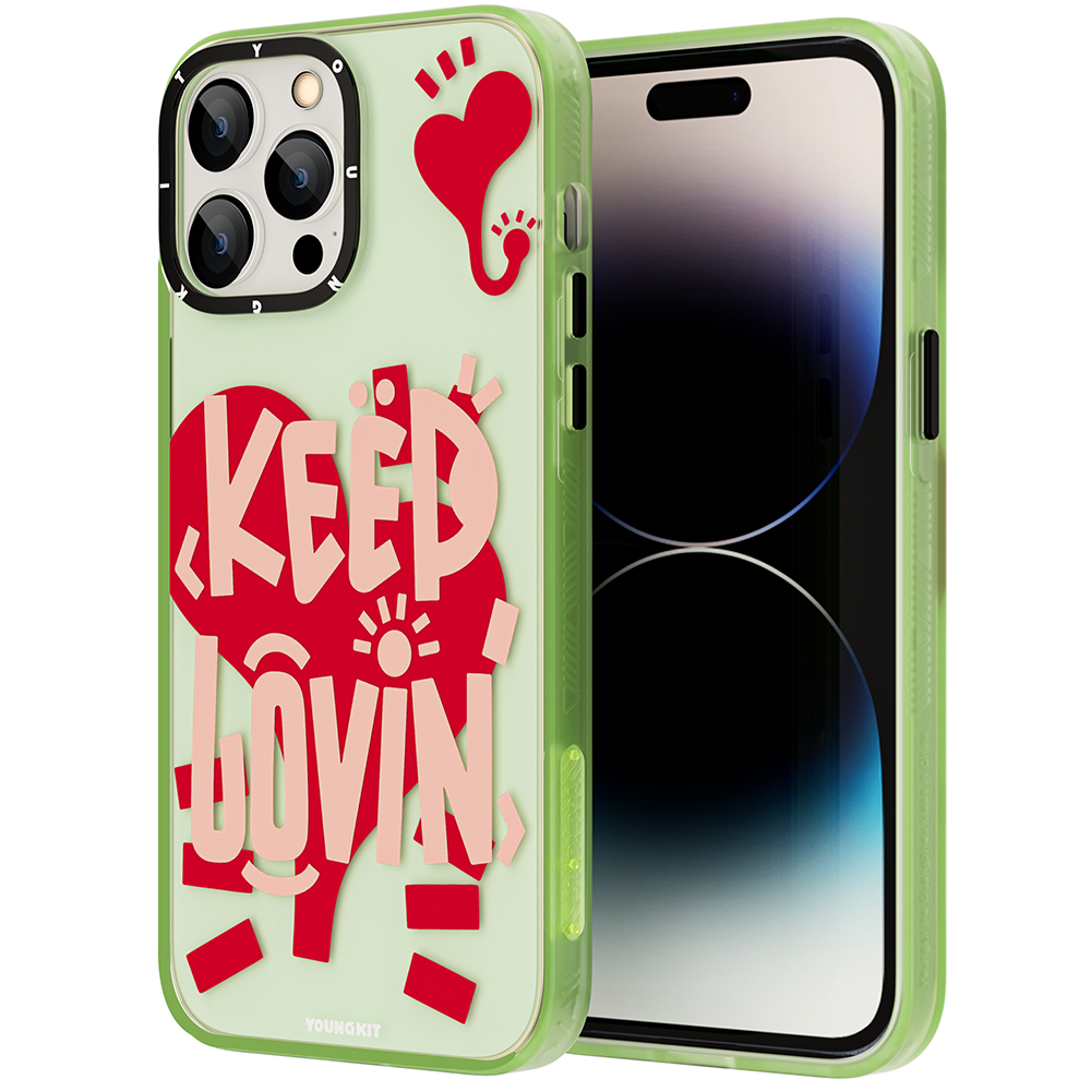 __vg|Su Yeşil|0|6974750888765-01|Apple iPhone 14 Pro Max Kılıf Mutlu Mod Figürlü YoungKit Happy Mood Serisi Kapak