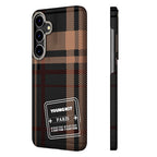 __vg|Kahverengi|0|6976245240225-01|Galaxy S24 Kılıf Ekose Desenli Youngkit Gezhi Serisi Kapak