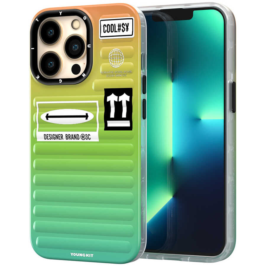 __vg|Yeşil|0|6976245240317-01|Apple iPhone 14 Pro Max Kılıf YoungKit The Secret Color Serisi Kapak